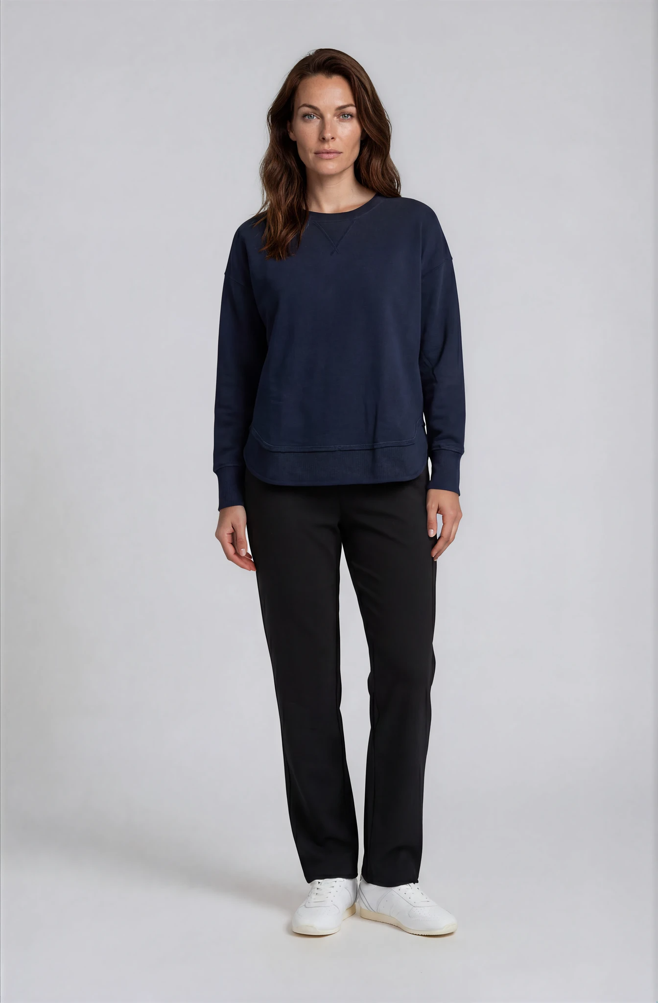 Silvermaple Collection - Dahlia Crew | Navy - Jumper - Silvermaple Boutique 