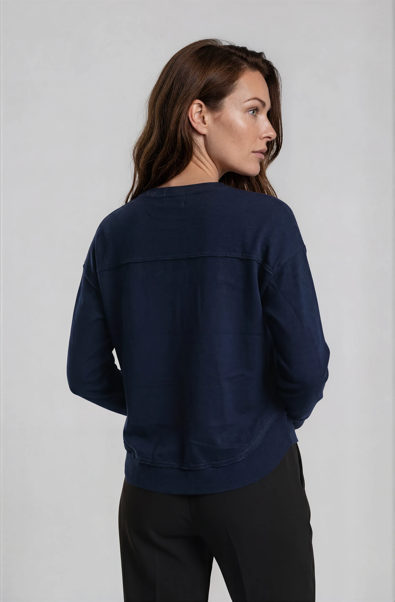 Silvermaple Collection - Dahlia Crew | Navy - Jumper - Silvermaple Boutique 