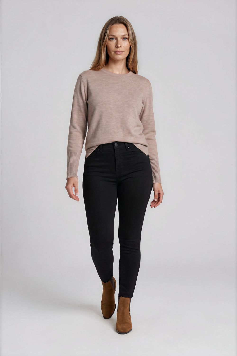 James Melbourne - James Melbourne Crew Neck Knit - Knitwear - Silvermaple Boutique 