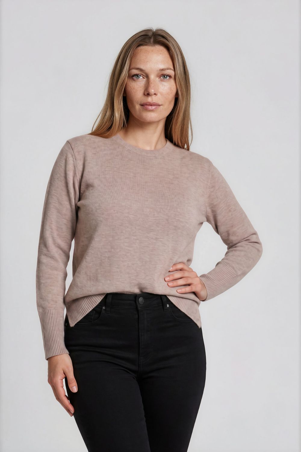 James Melbourne - James Melbourne Crew Neck Knit - Knitwear - Silvermaple Boutique 