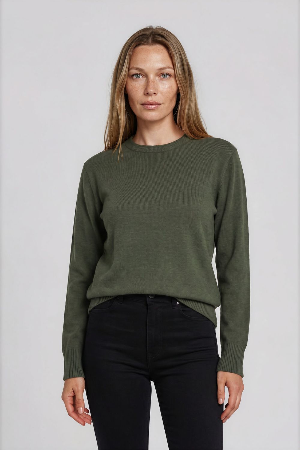 James Melbourne - James Melbourne Crew Neck Knit - Knitwear - Silvermaple Boutique 