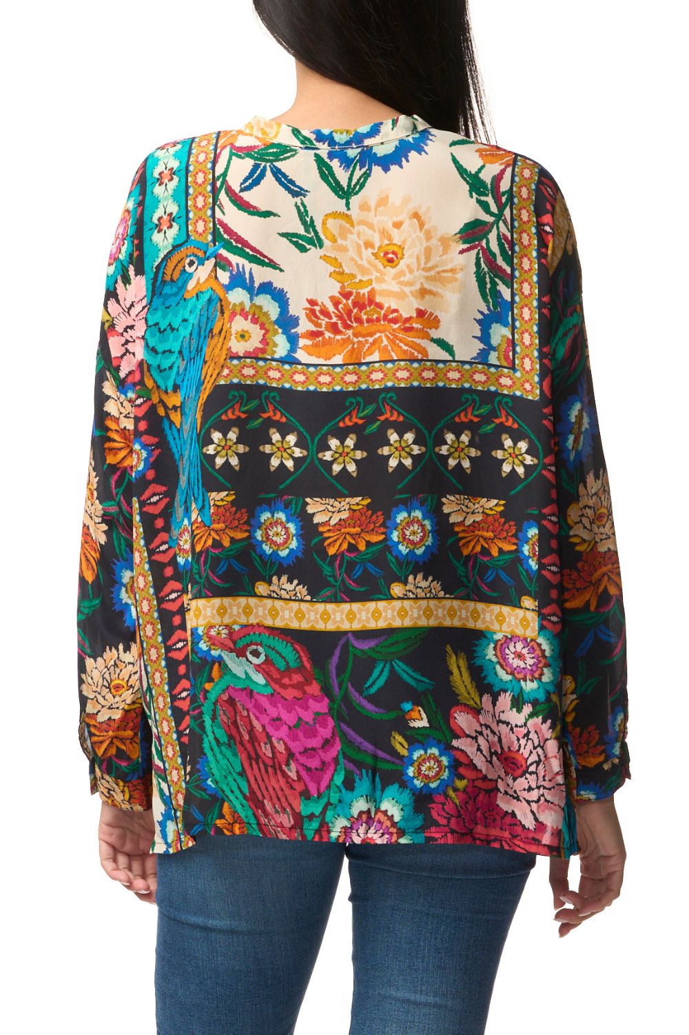 Johnny Was - The Audrey Oversized Shirt | Eirene - Shirt - Silvermaple Boutique 