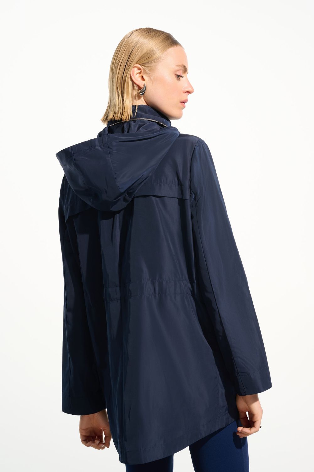 Joseph Ribkoff - Joseph Ribkoff Anorak With Hidden Hood | Indigo - Jacket - Silvermaple Boutique 