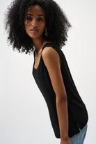 Joseph Ribkoff - Joseph Ribkoff Classic Scoop Neck Camisole | Black - Top - Silvermaple Boutique 