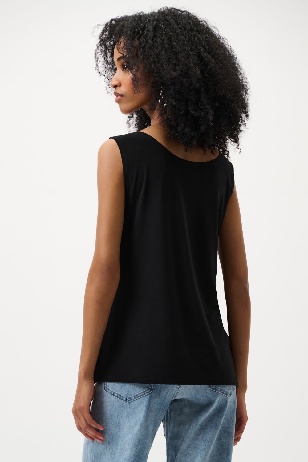 Joseph Ribkoff - Joseph Ribkoff Classic Scoop Neck Camisole | Black - Top - Silvermaple Boutique 