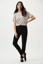 Joseph Ribkoff - Joseph Ribkoff Classic Tailored Slim Pant | Black - Pants - Silvermaple Boutique 