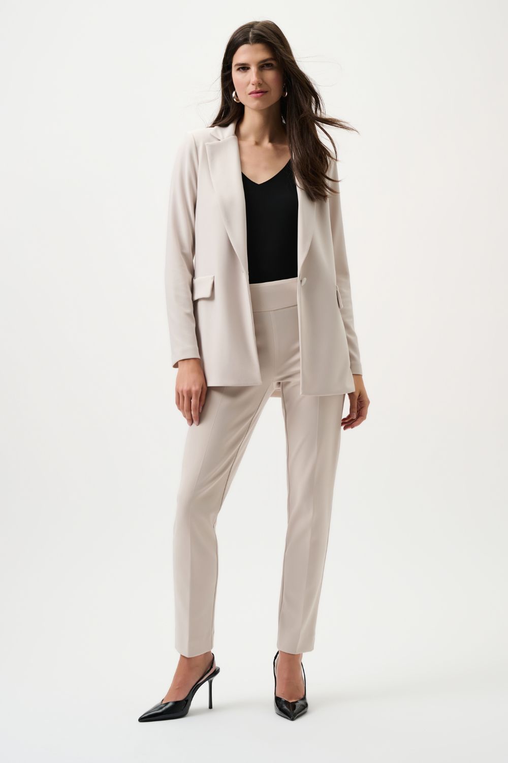 Joseph Ribkoff - Joseph Ribkoff Classic Tailored Slim Pant | Moonstone - Pants - Silvermaple Boutique 
