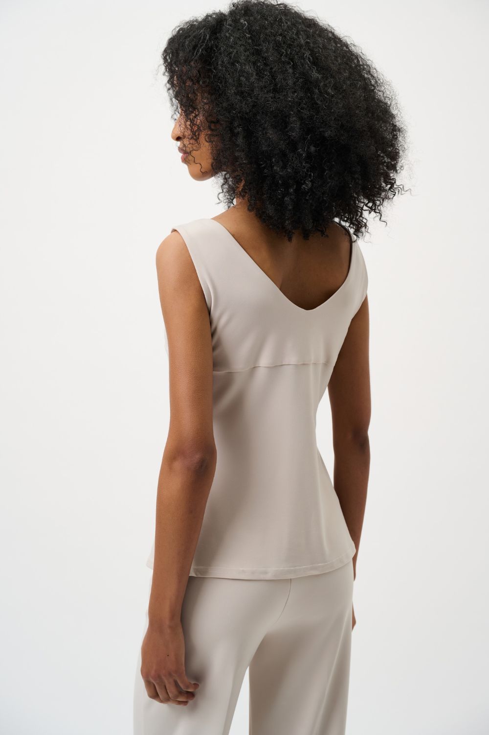 Joseph Ribkoff - Joseph Ribkoff Classic V-Neck Cami | Moonstone - Top - Silvermaple Boutique 