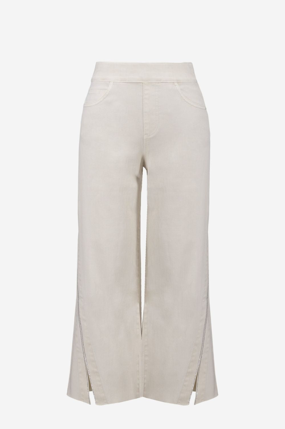 Joseph Ribkoff - Joseph Ribkoff Culotte Jeans With Rhinestones | Birch - Jeans - Silvermaple Boutique 