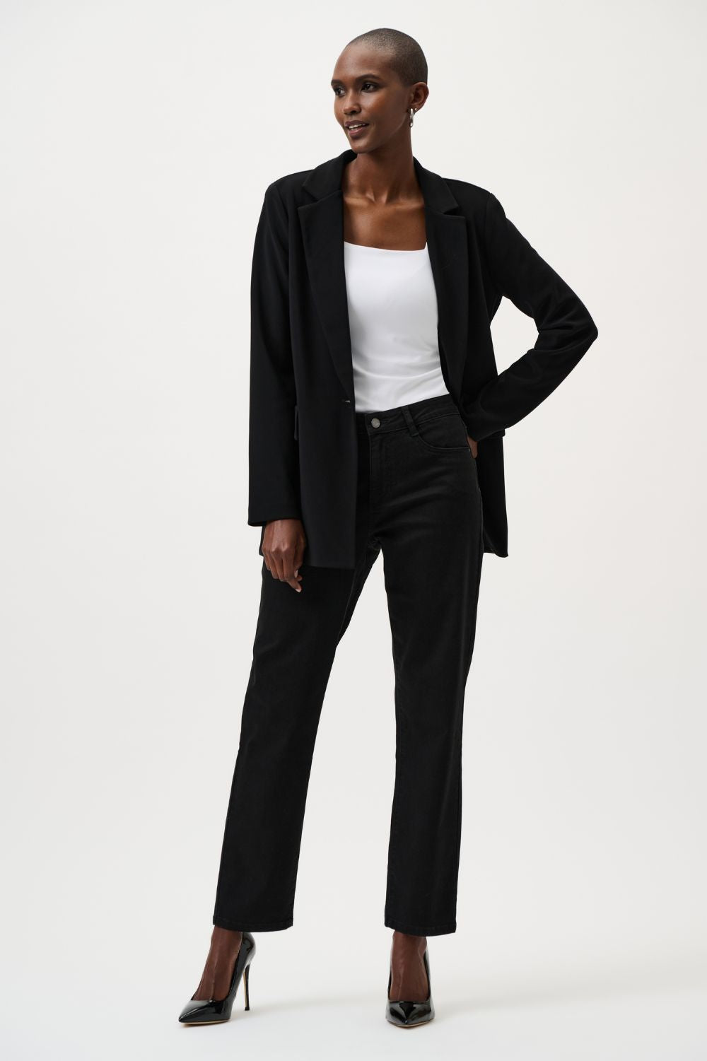 Joseph Ribkoff - Joseph Ribkoff Gia Classic Slim Fit Jeans | Black - Jeans - Silvermaple Boutique 