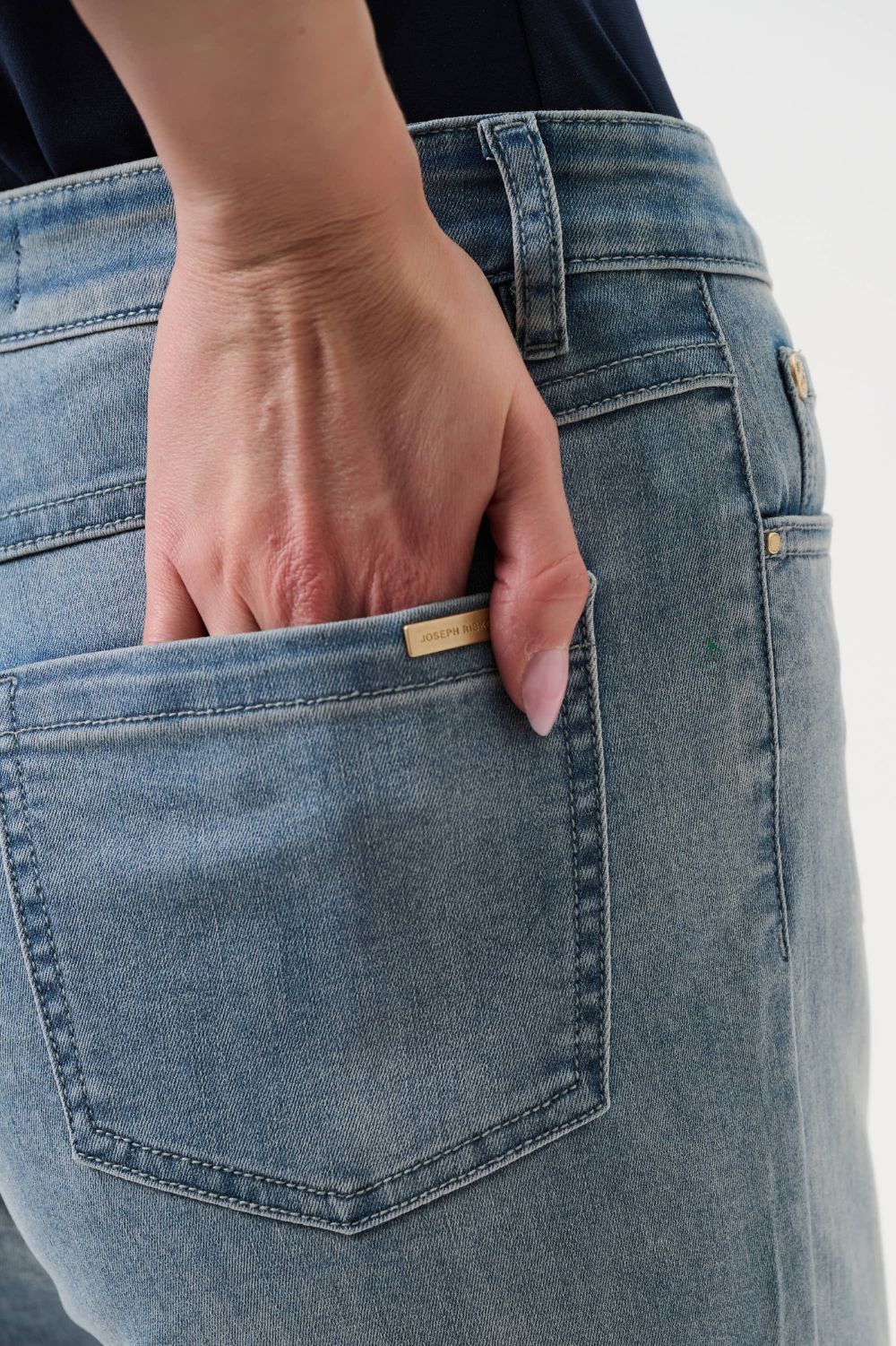 Joseph Ribkoff - Joseph Ribkoff Gia Classic Slim Fit Jeans | Light Blue Denim - Jeans - Silvermaple Boutique 