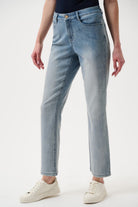 Joseph Ribkoff - Joseph Ribkoff Gia Classic Slim Fit Jeans | Light Blue Denim - Jeans - Silvermaple Boutique 