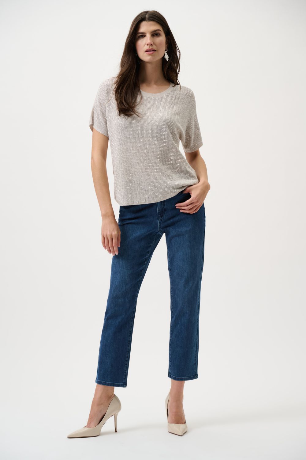 Joseph Ribkoff - Joseph Ribkoff Gia Classic Slim Fit Jeans | Medium Blue - Jeans - Silvermaple Boutique 