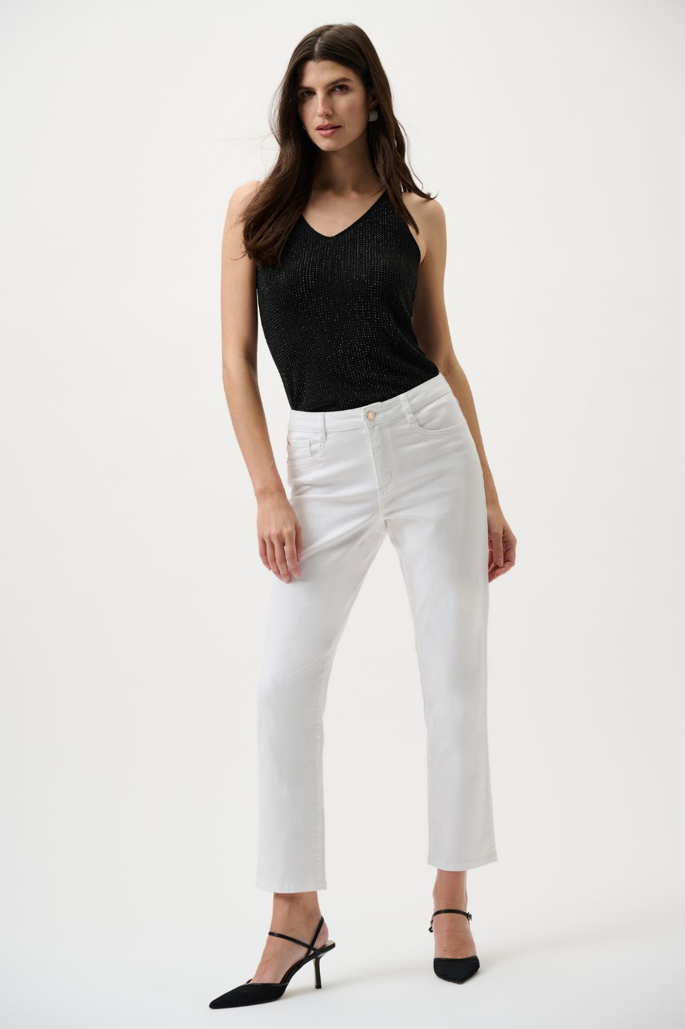 Joseph Ribkoff - Joseph Ribkoff Gia Classic Slim Fit Jeans | White - Jeans - Silvermaple Boutique 