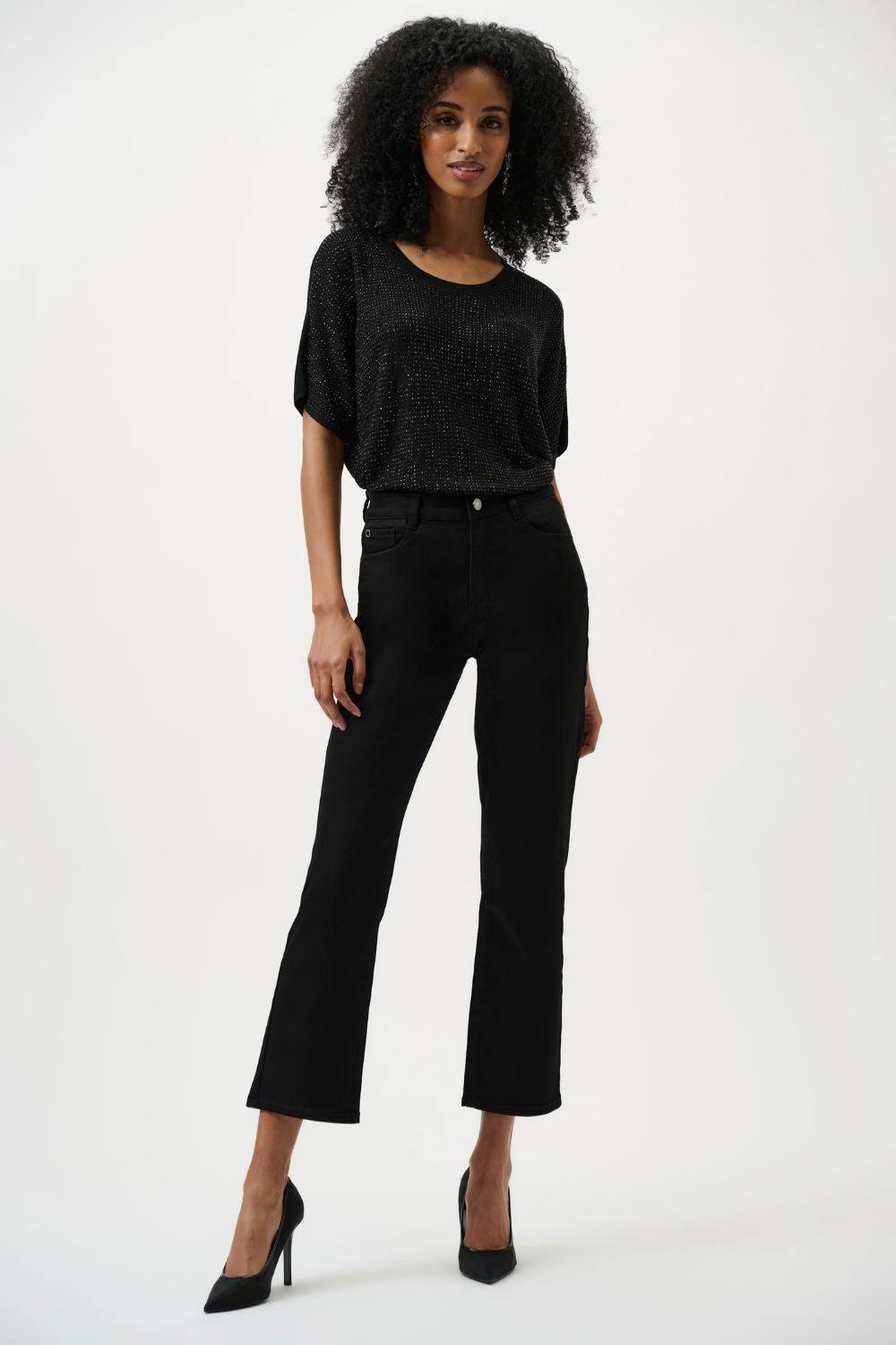 Joseph Ribkoff - Joseph Ribkoff Margot Classic Straight Leg Jeans | Black - Jeans - Silvermaple Boutique 