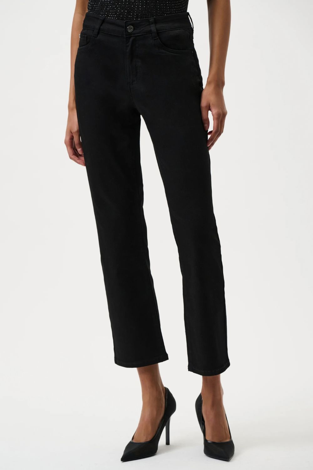 Joseph Ribkoff - Joseph Ribkoff Margot Classic Straight Leg Jeans | Black - Jeans - Silvermaple Boutique 