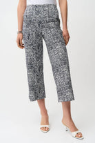 Joseph Ribkoff - Joseph Ribkoff Millennium Pull-On Culotte | Midnight/Vanilla - Pants - Silvermaple Boutique 
