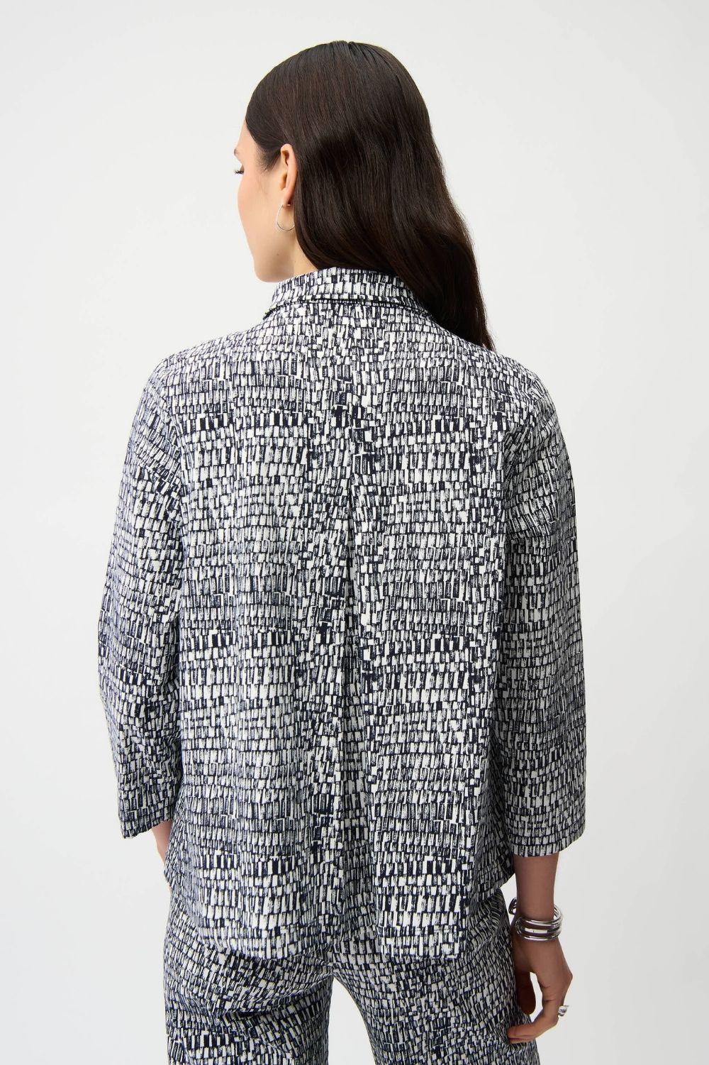 Joseph Ribkoff - Joseph Ribkoff Millennium Trapeze Jacket | Midnight/Vanilla - Jacket - Silvermaple Boutique 