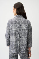 Joseph Ribkoff - Joseph Ribkoff Millennium Trapeze Jacket | Midnight/Vanilla - Jacket - Silvermaple Boutique 