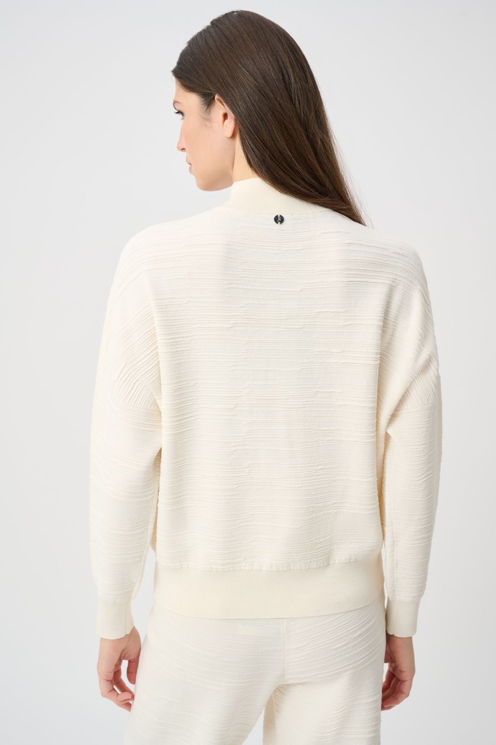 Joseph Ribkoff - Joseph Ribkoff Mock-Neck Cocoon Sweater | Birch - Sweater - Silvermaple Boutique 