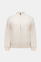 Joseph Ribkoff - Joseph Ribkoff Mock-Neck Cocoon Sweater | Birch - Sweater - Silvermaple Boutique 