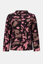 Joseph Ribkoff - Joseph Ribkoff Rhinestone Jacquard Sweater | Black/Multi - Sweater - Silvermaple Boutique 