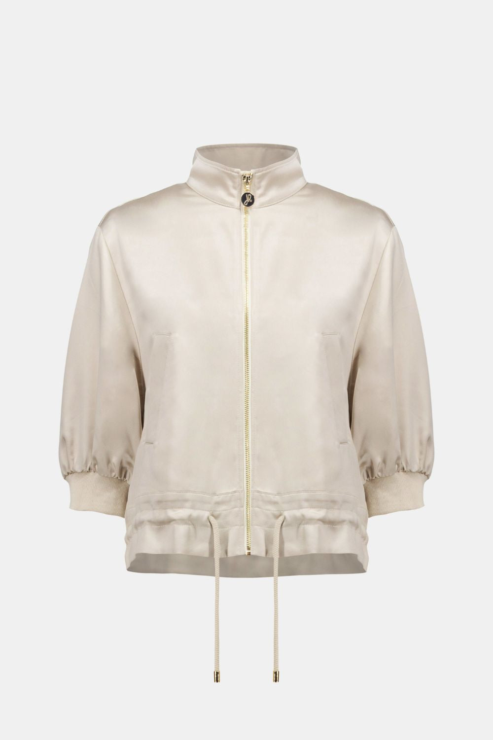 Joseph Ribkoff - Joseph Ribkoff Satin Blouson Jacket | Moonstone - Jacket - Silvermaple Boutique 