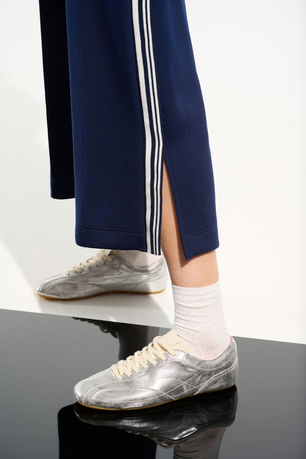 Joseph Ribkoff - Joseph Ribkoff Scuba Jersey Culottes | Indigo/Vanilla - Pants - Silvermaple Boutique 