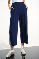 Joseph Ribkoff - Joseph Ribkoff Scuba Jersey Culottes | Indigo/Vanilla - Pants - Silvermaple Boutique 