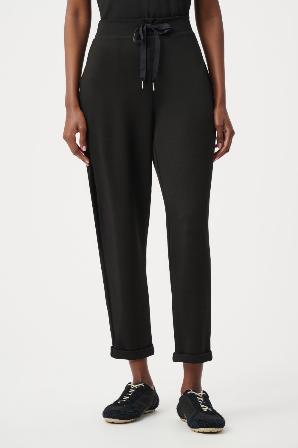 Joseph Ribkoff - Joseph Ribkoff Scuba Jersey Jogger Pants | Black - Pants - Silvermaple Boutique 