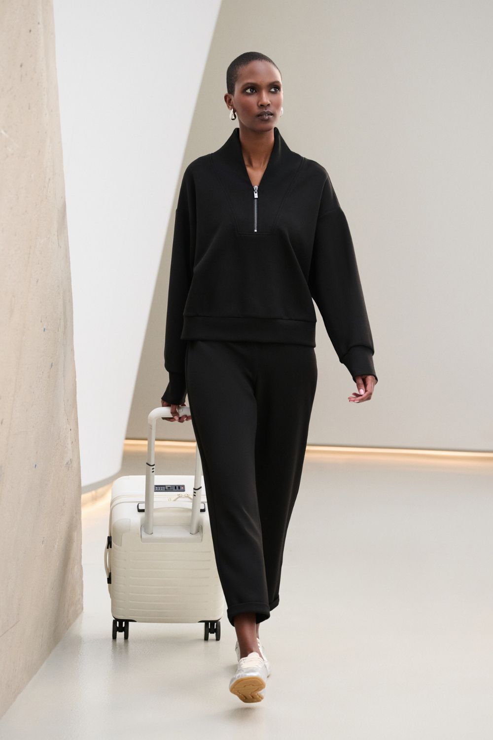 Joseph Ribkoff - Joseph Ribkoff Scuba Jersey Jogger Pants | Black - Pants - Silvermaple Boutique 