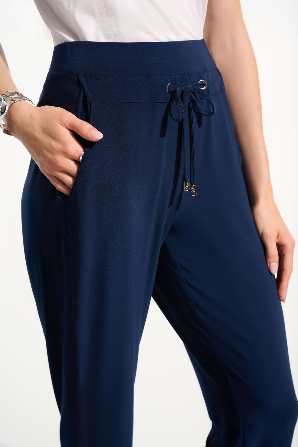 Joseph Ribkoff - Joseph Ribkoff Silky Knit Pull-On Jogger Pants | Indigo - Pants - Silvermaple Boutique 