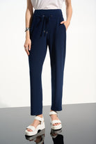 Joseph Ribkoff - Joseph Ribkoff Silky Knit Pull-On Jogger Pants | Indigo - Pants - Silvermaple Boutique 