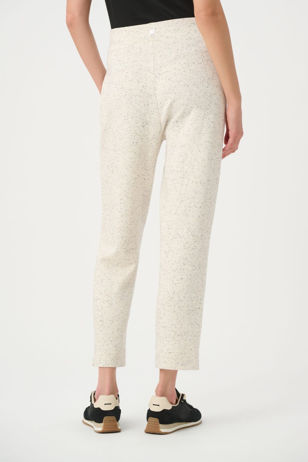 Joseph Ribkoff - Joseph Ribkoff Slit Hem Knit Joggers | Oatmeal Melange - Jogger - Silvermaple Boutique 