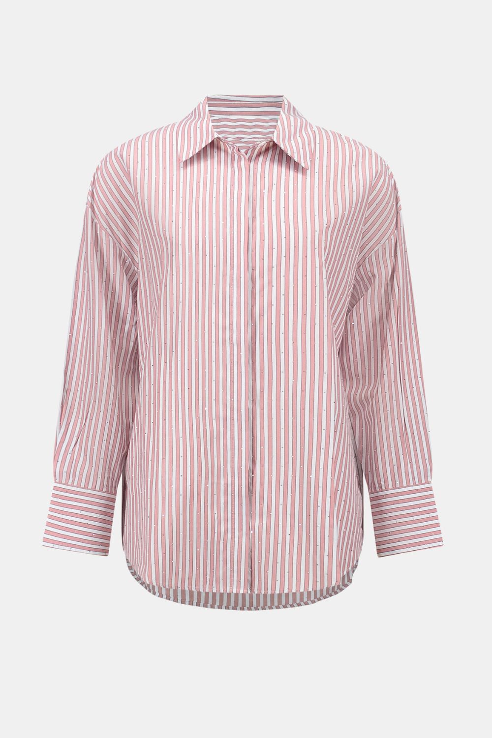 Joseph Ribkoff - Joseph Ribkoff Tencel Stripe Blouse | Vintage Rose/Vanilla - Blouse - Silvermaple Boutique 