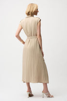 Joseph Ribkoff - Joseph Ribkoff Textured Woven Shirt Dress | Parchment - Dress - Silvermaple Boutique 