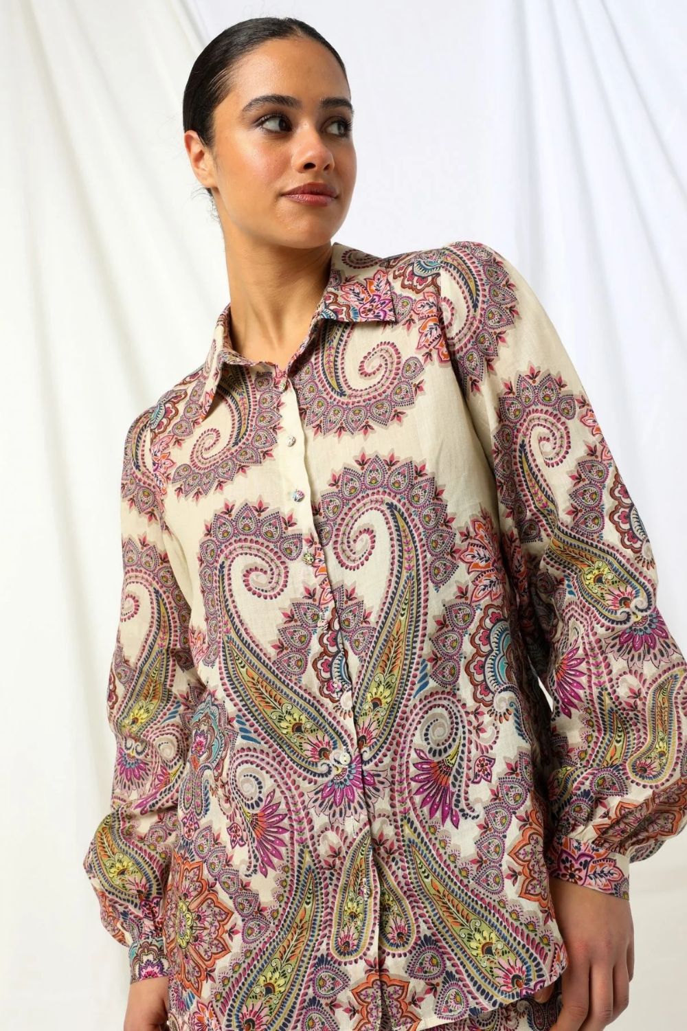 Kachel - Kachel Giselle Blouse | Border Paisley - Blouse - Silvermaple Boutique 