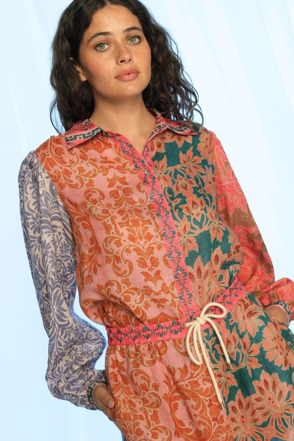 Kachel - Kachel Sammy Blouse | Boho Multi - Shirt - Silvermaple Boutique 