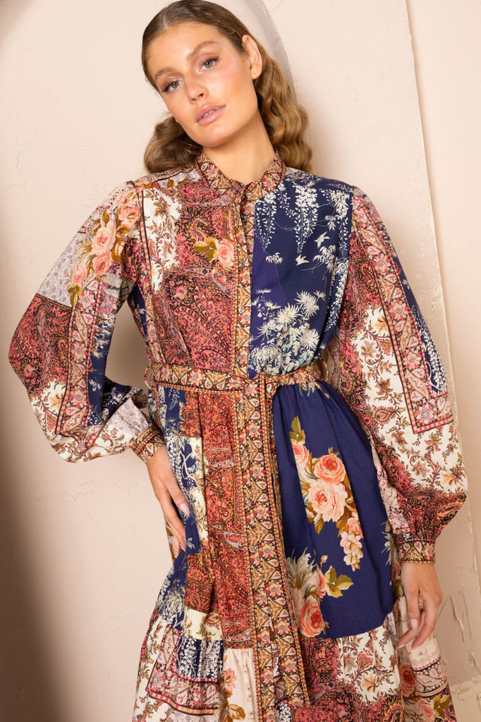Kachel Elise Maxi Dress | Multi _Silvermaple Boutique