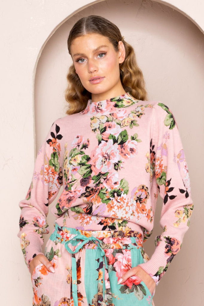 Vivian Back Wrap Sweater | Rose Haven - Silvermaple Boutique