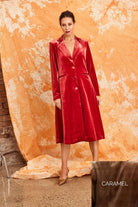 Kamare - Surrey Velvet Coat | Caramel - Coat - Silvermaple Boutique 