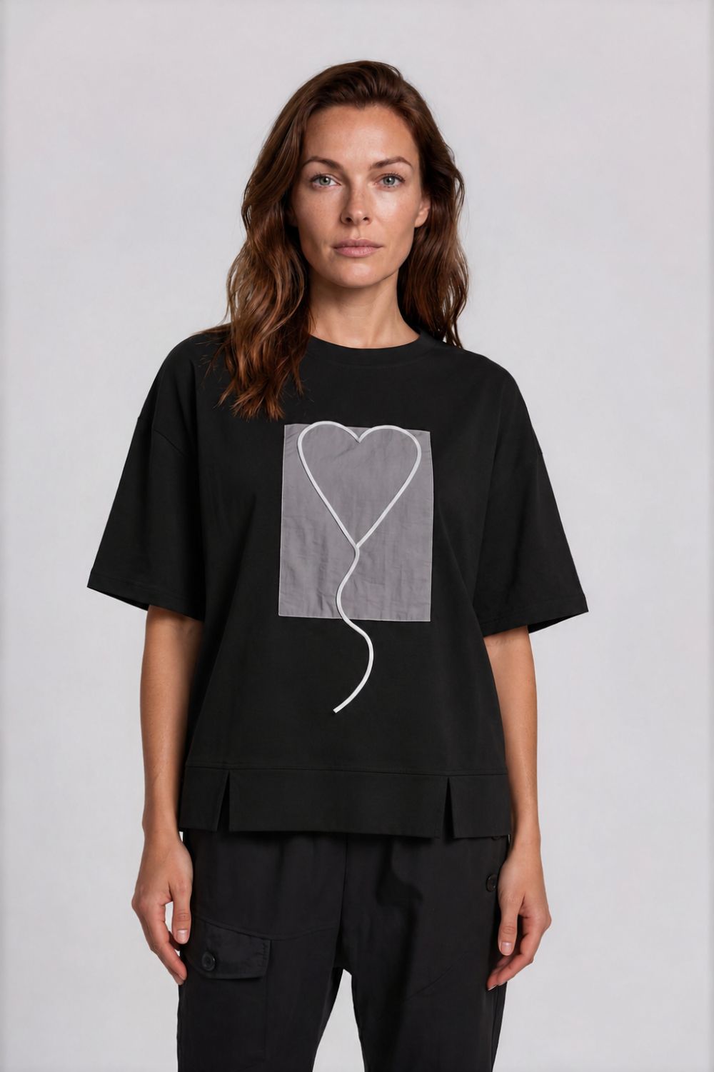 LYL - Love Stitch Tee | Black - T-Shirt - Silvermaple Boutique 