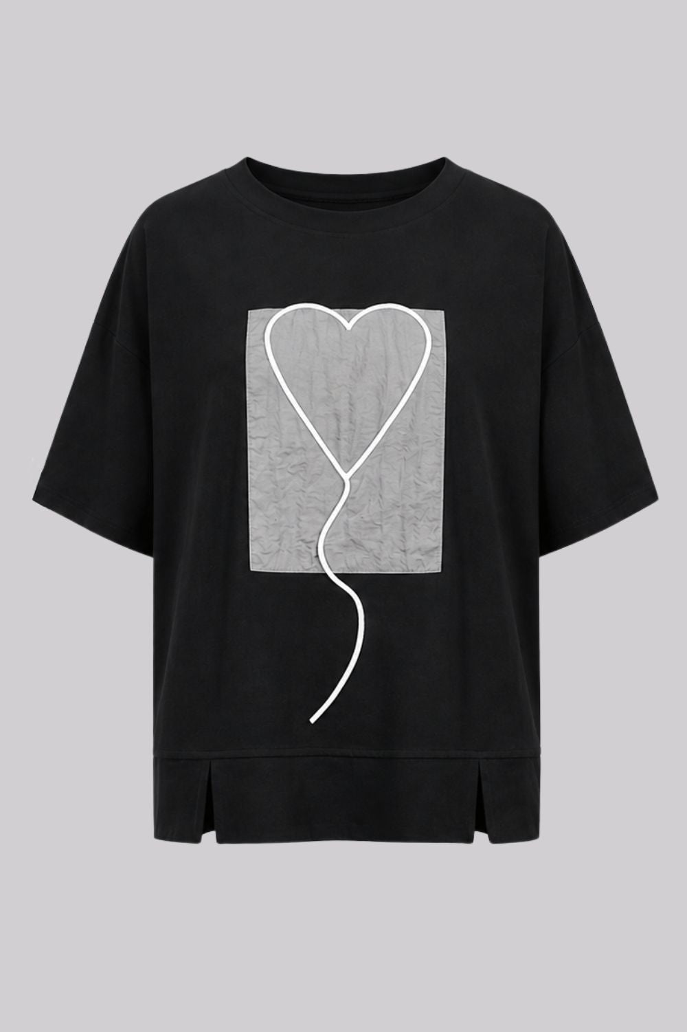 LYL - Love Stitch Tee | Black - T-Shirt - Silvermaple Boutique 