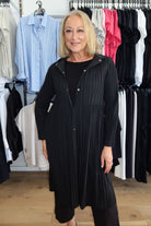 LYL - Sookie Pleat Jacket | Black - Jacket - Silvermaple Boutique 