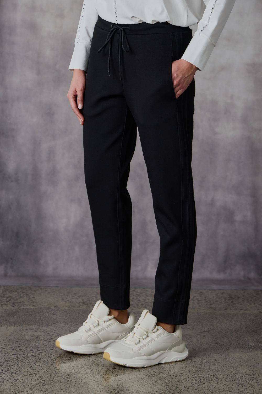 Lania The Label - Lania The Label Chiara Jogger | Black/Black - Pants - Silvermaple Boutique 