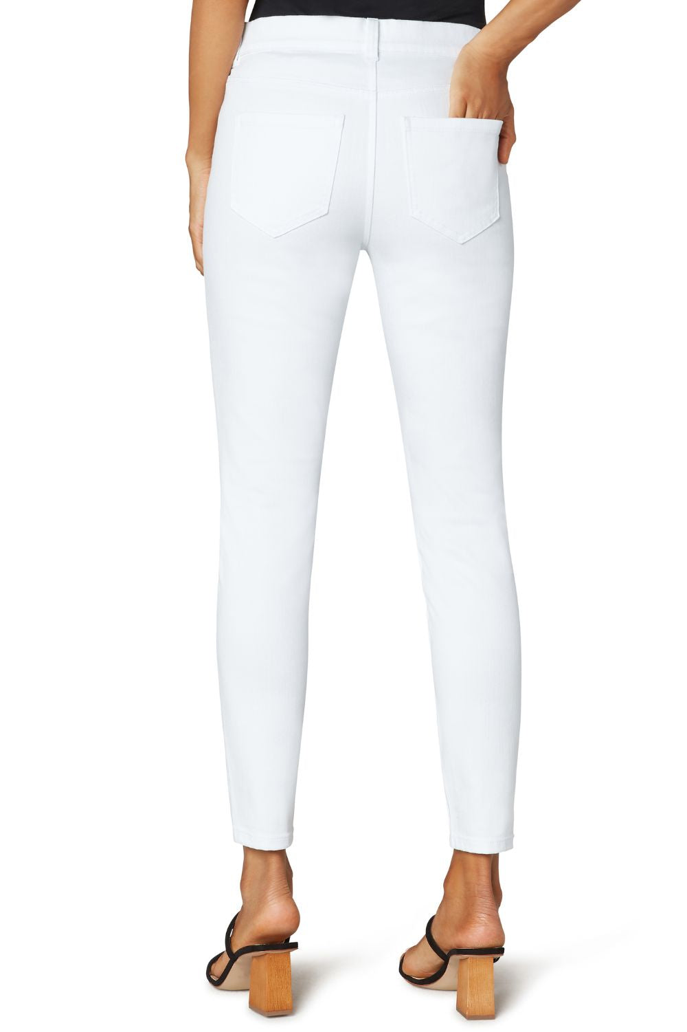 Liverpool Los Angeles - Gia Glider Ankle Jean | Bright White - Jeans - Silvermaple Boutique 