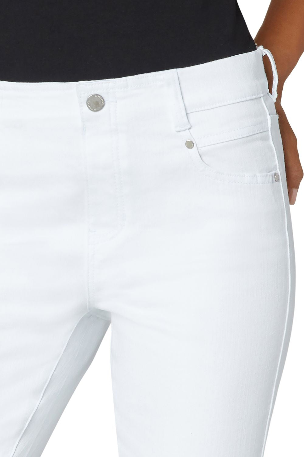 Liverpool Los Angeles - Gia Glider Ankle Jean | Bright White - Jeans - Silvermaple Boutique 