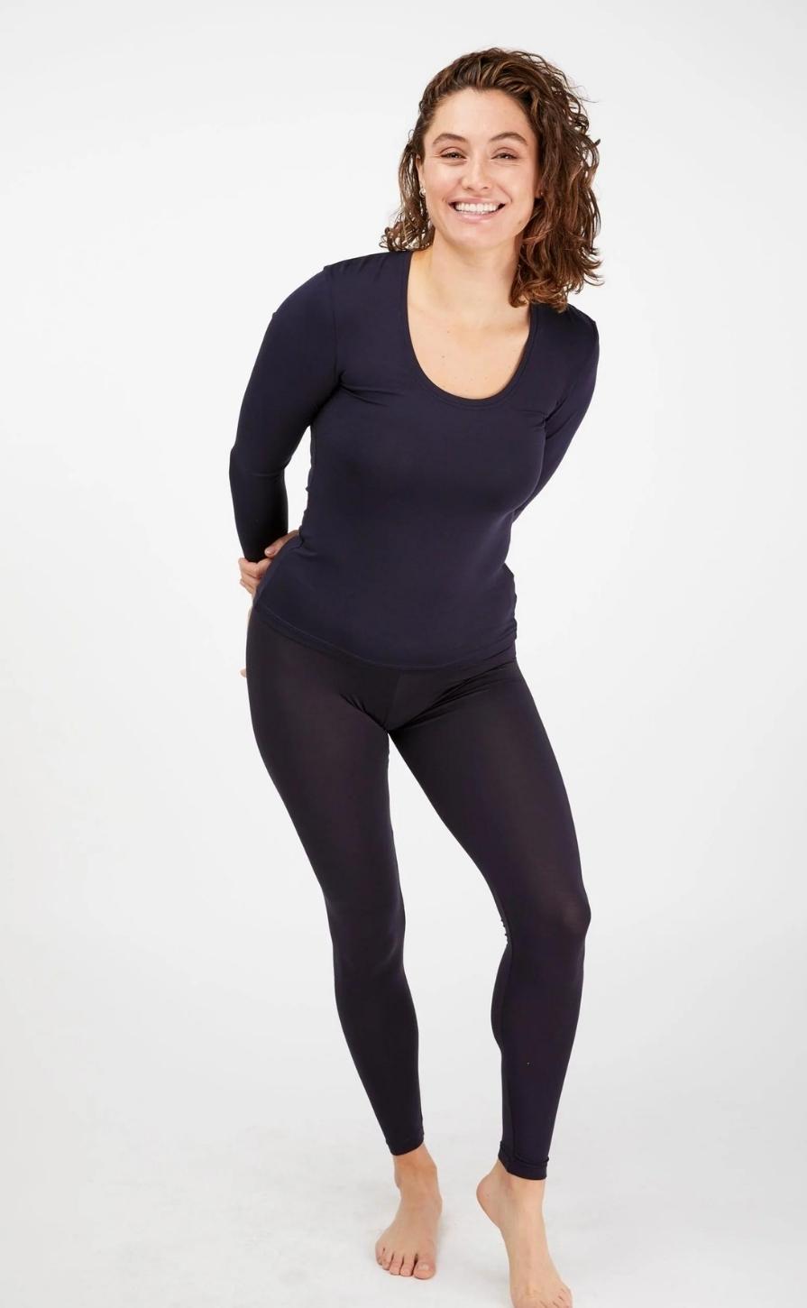 Tani - Long Sleeve Scoop Top - Top - Silvermaple Boutique 