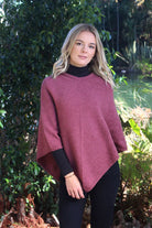 Lothlorian - Lothlorian Plain Possum Merino Poncho | Orchid - Scarves & Wraps - Silvermaple Boutique 