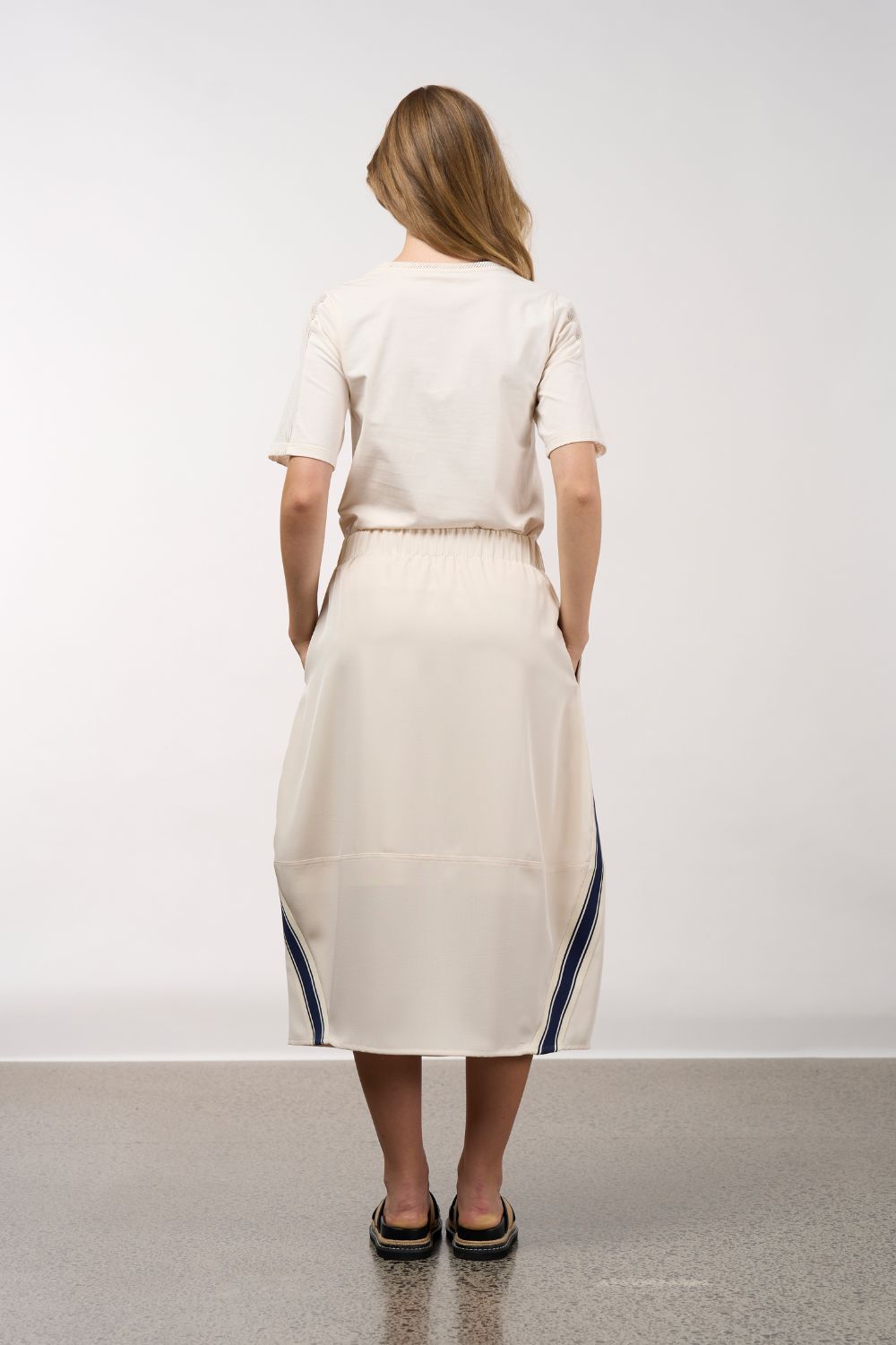 Madly Sweetly - Madly Sweetly Linear Skirt | Vanilla - Skirt - Silvermaple Boutique 